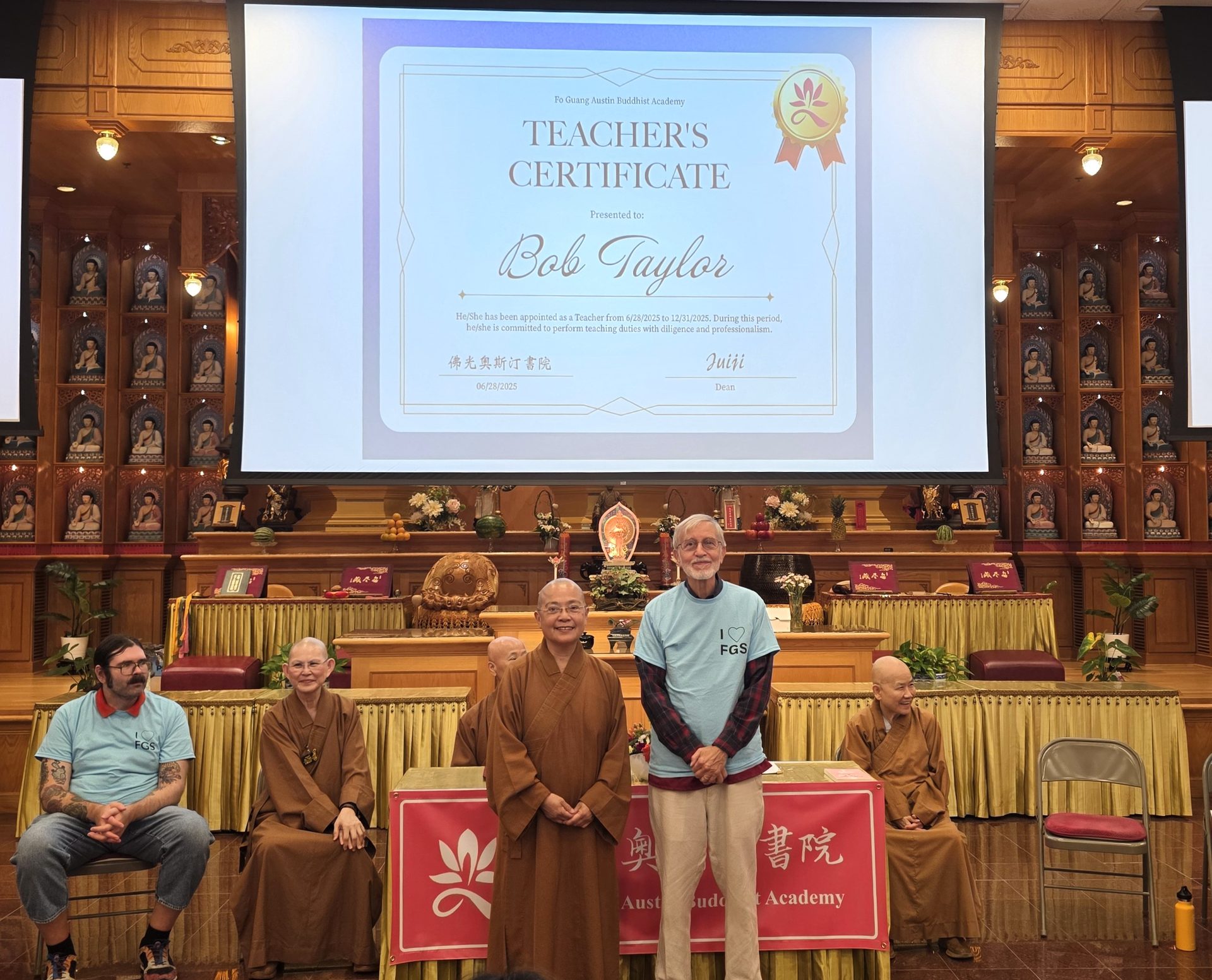 Fo Guang Austin Buddhist College Holds Grand Opening Ceremony for the Seventh Term