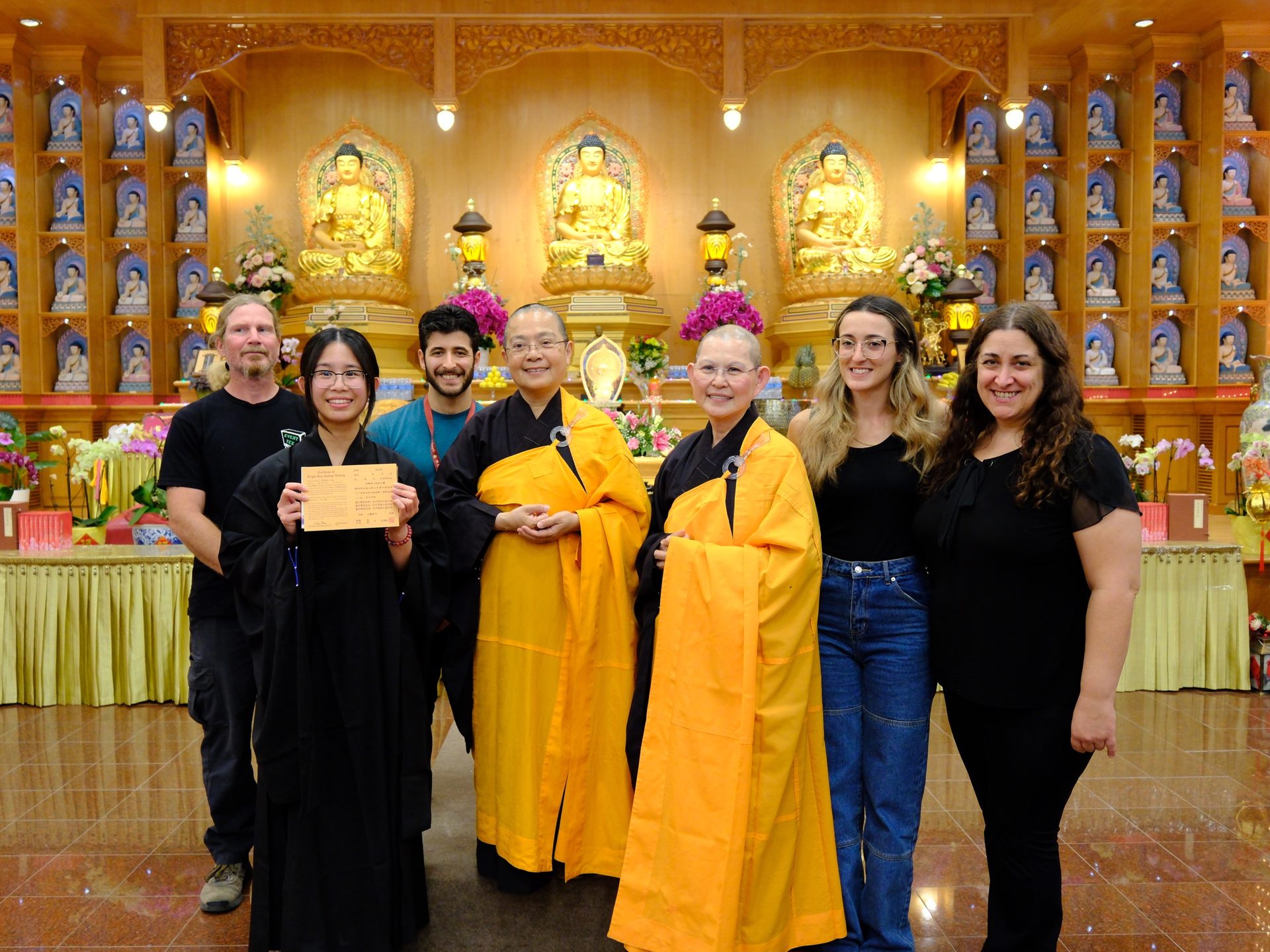 Xiang Yun Temple English Dharma Gathering Welcomes Many to Take Refuge in Buddhism