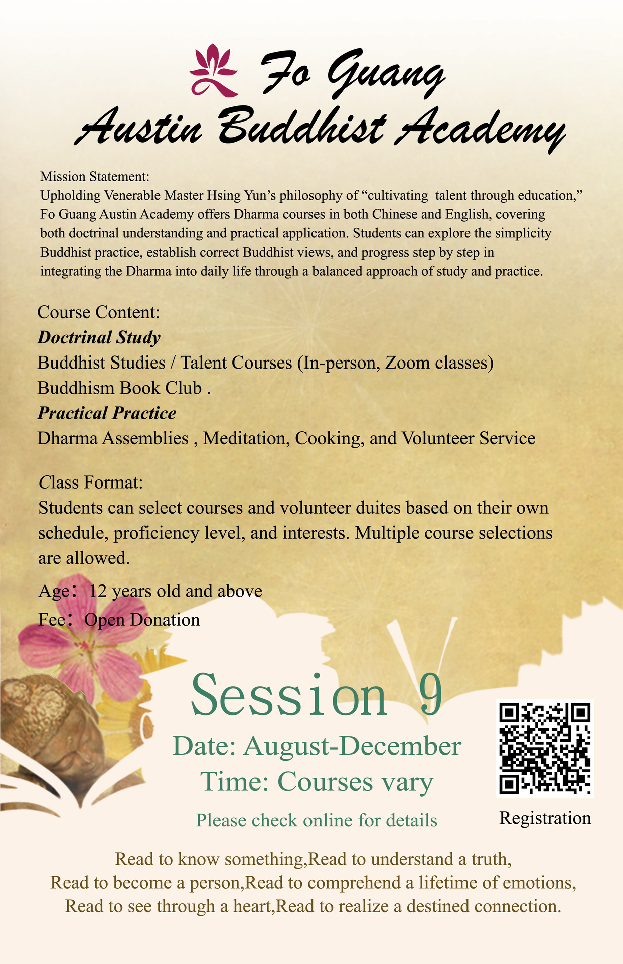 Fo Guang Austin Buddhist Academy Session 9