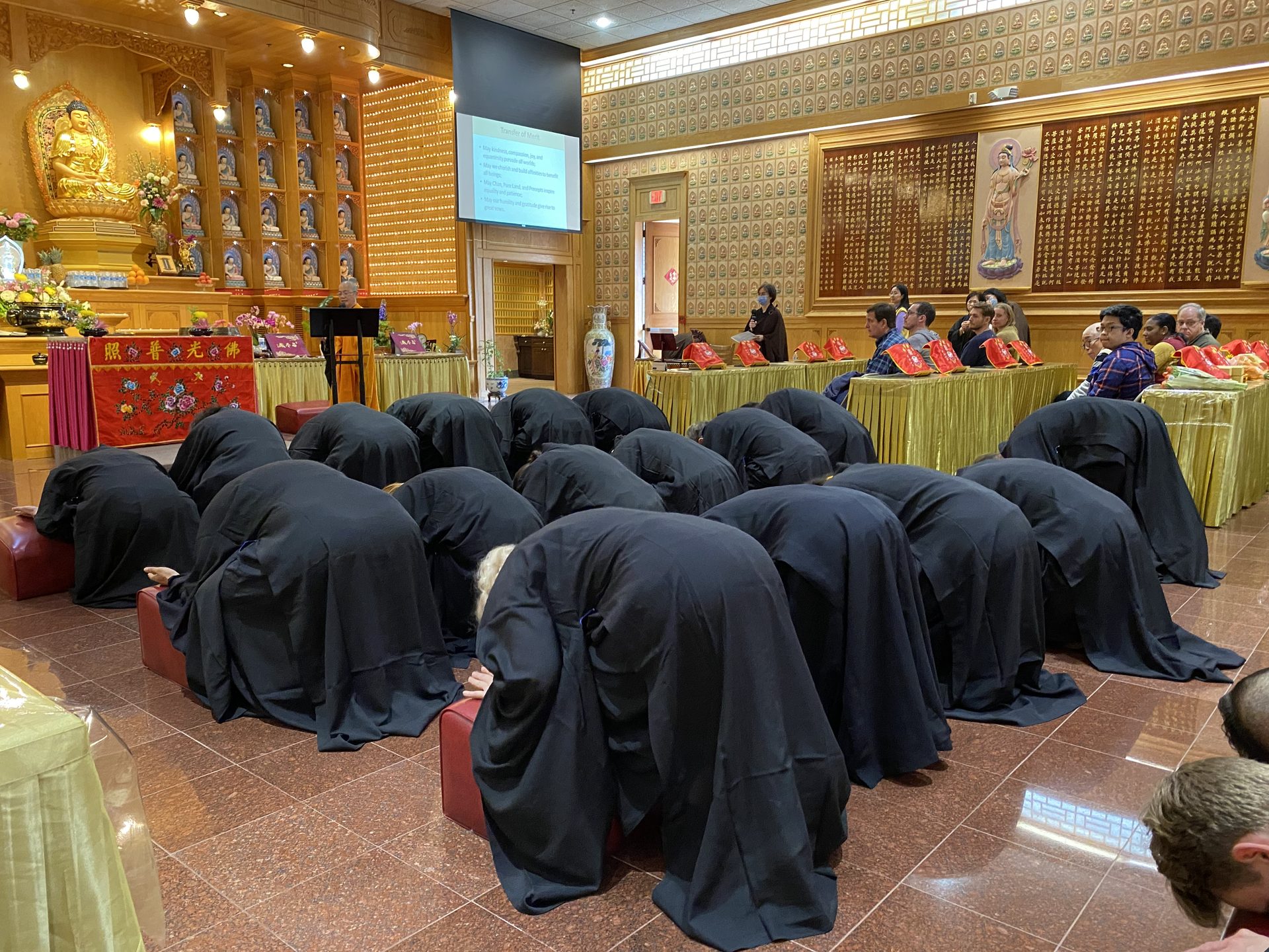 24 local Austin people of various ethnic groups sought
refuge