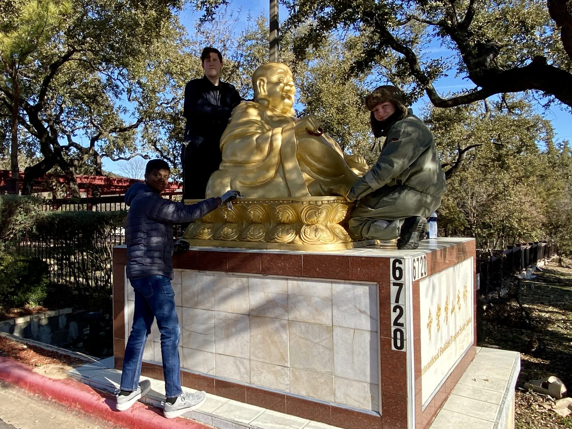 奧斯汀香雲寺除舊佈新 迎新春