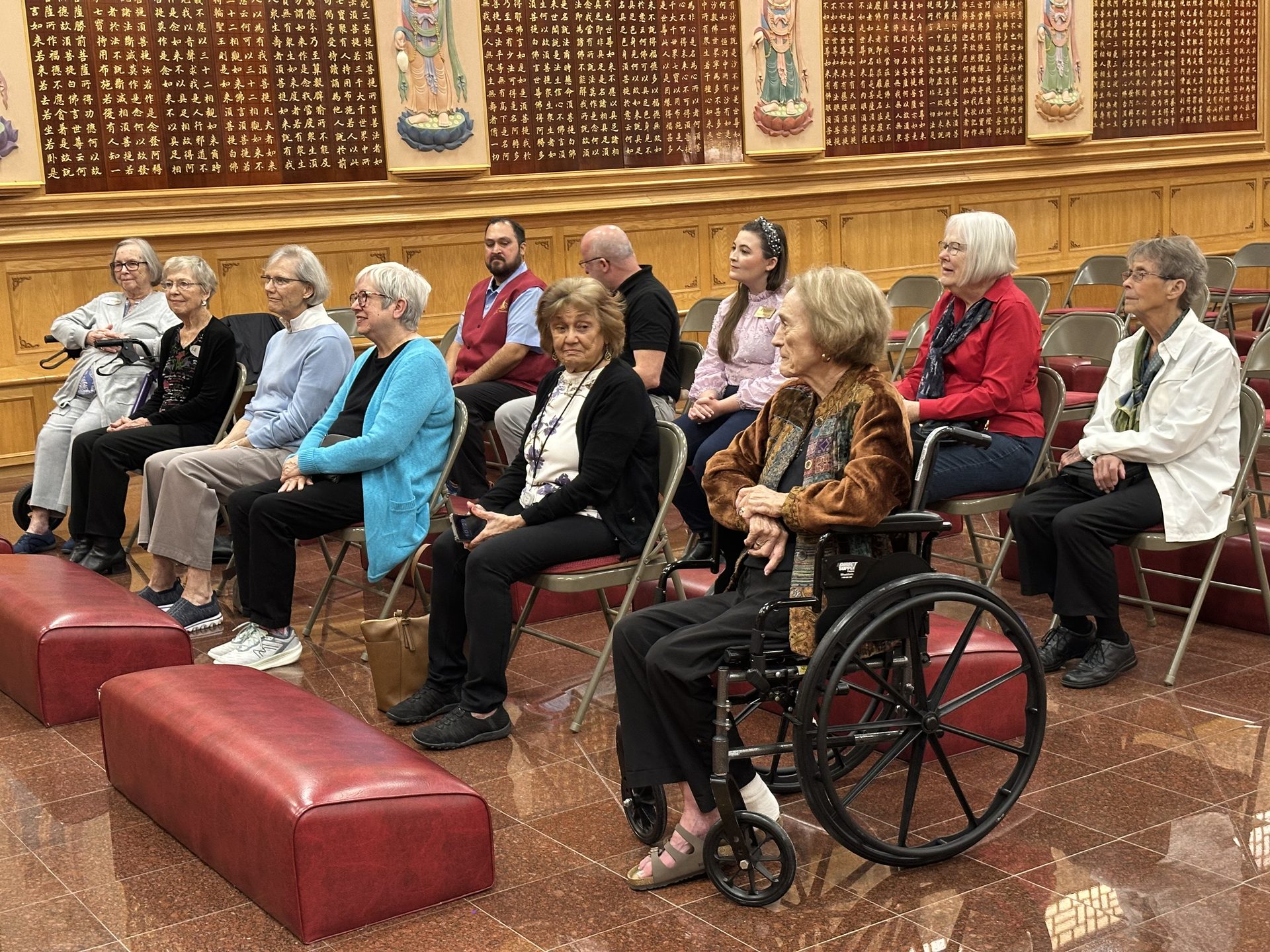 Hacienda Senior Living Home Residents Visit Xiang Yun Temple