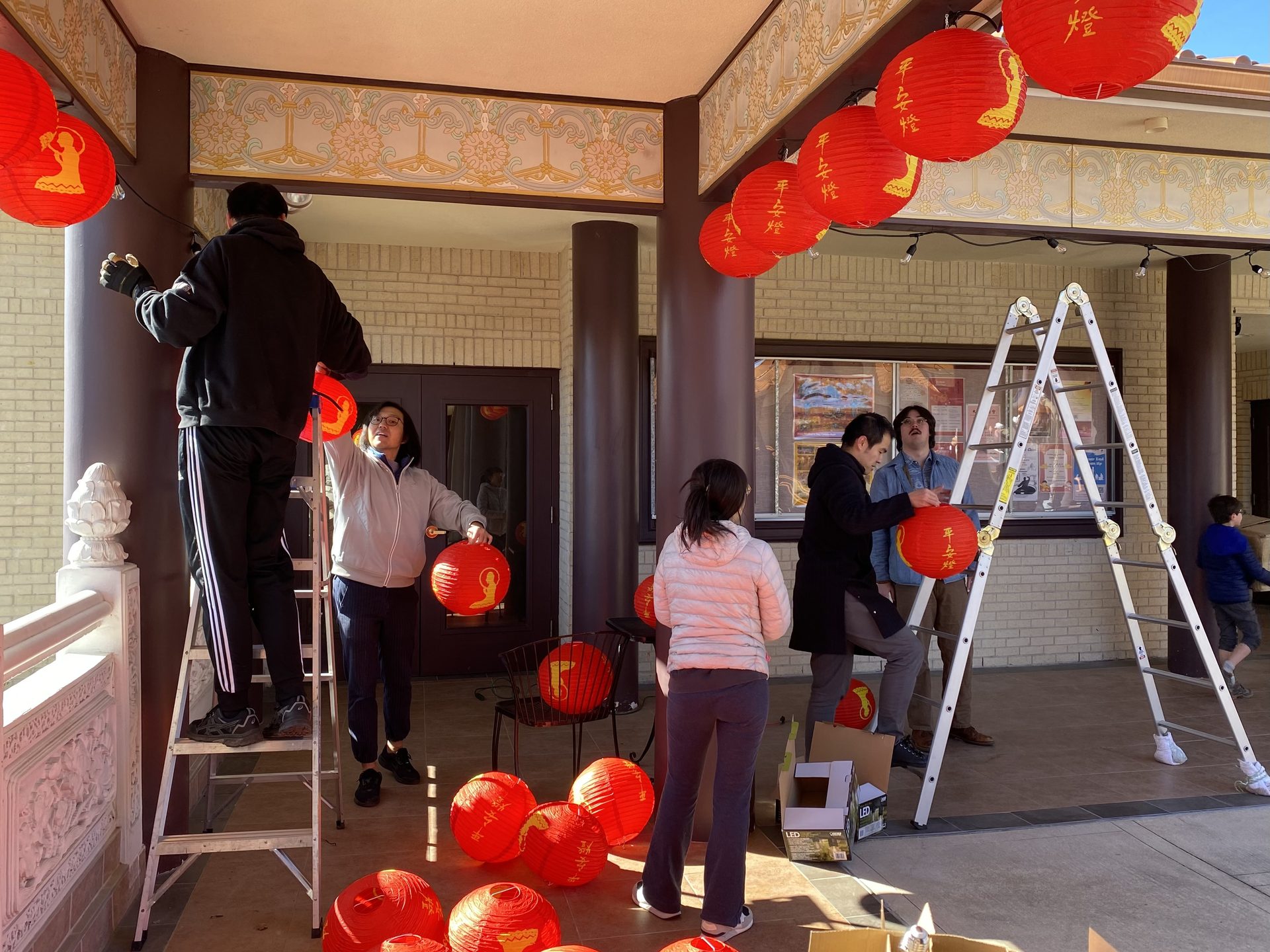 奧斯汀香雲寺除舊佈新 迎新春