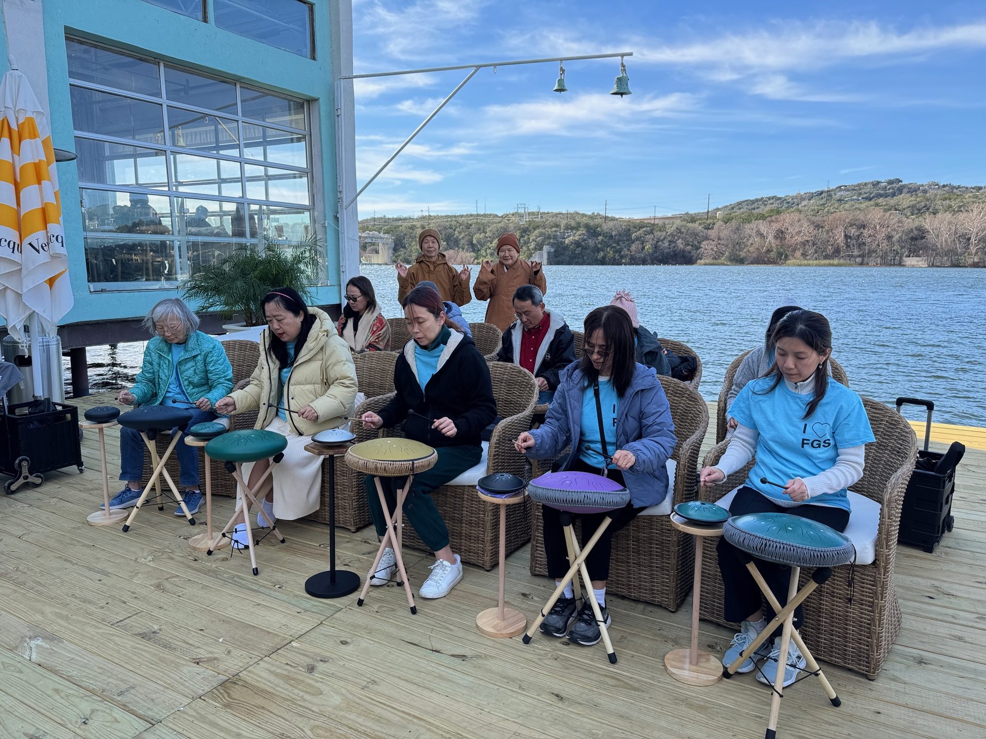 Austin College Course Concludes Successfully: Outdoor Steel Tongue Drum Workshop Filled with Zen Serenity
