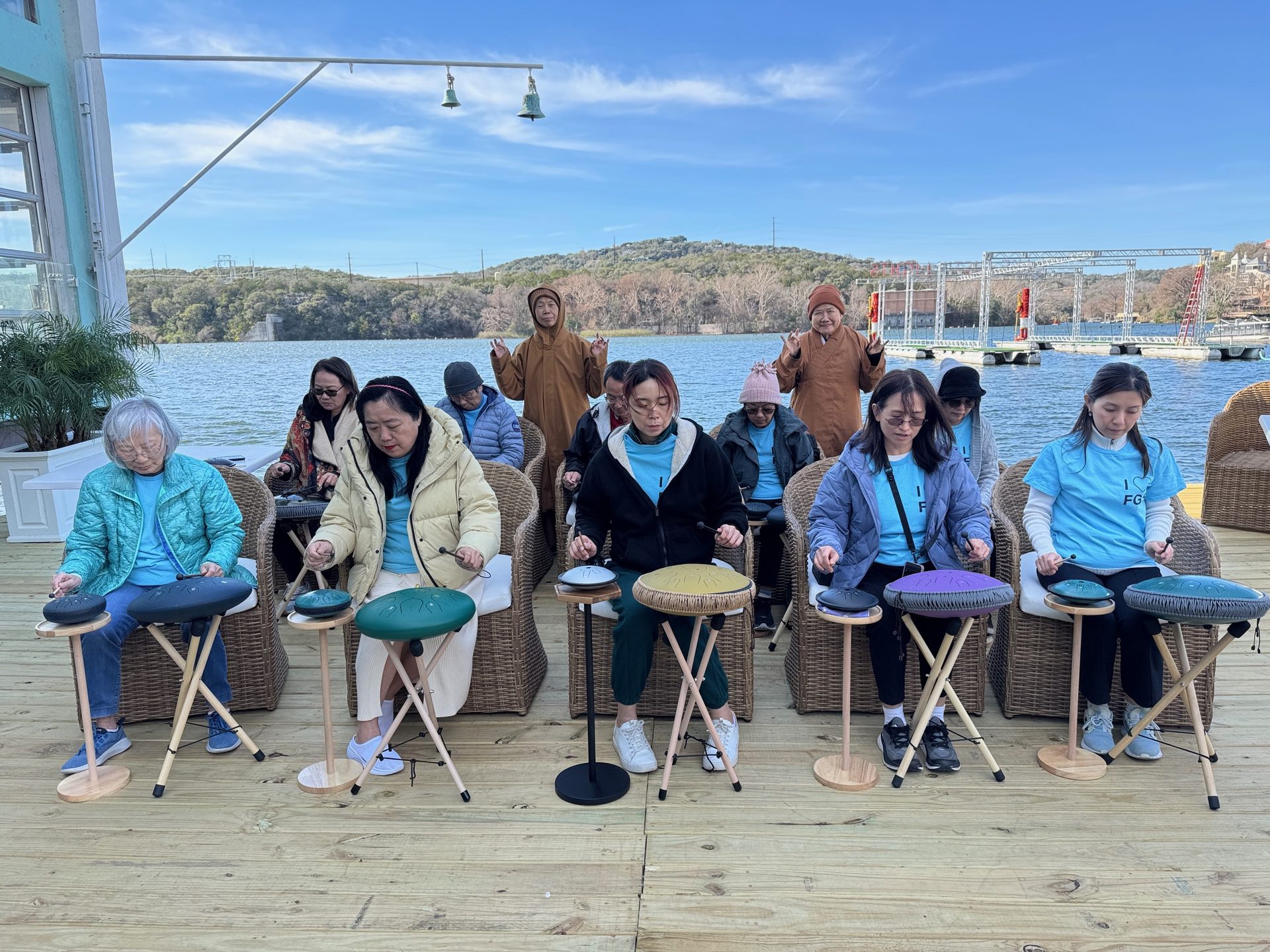Austin College Course Concludes Successfully: Outdoor Steel Tongue Drum Workshop Filled with Zen Serenity