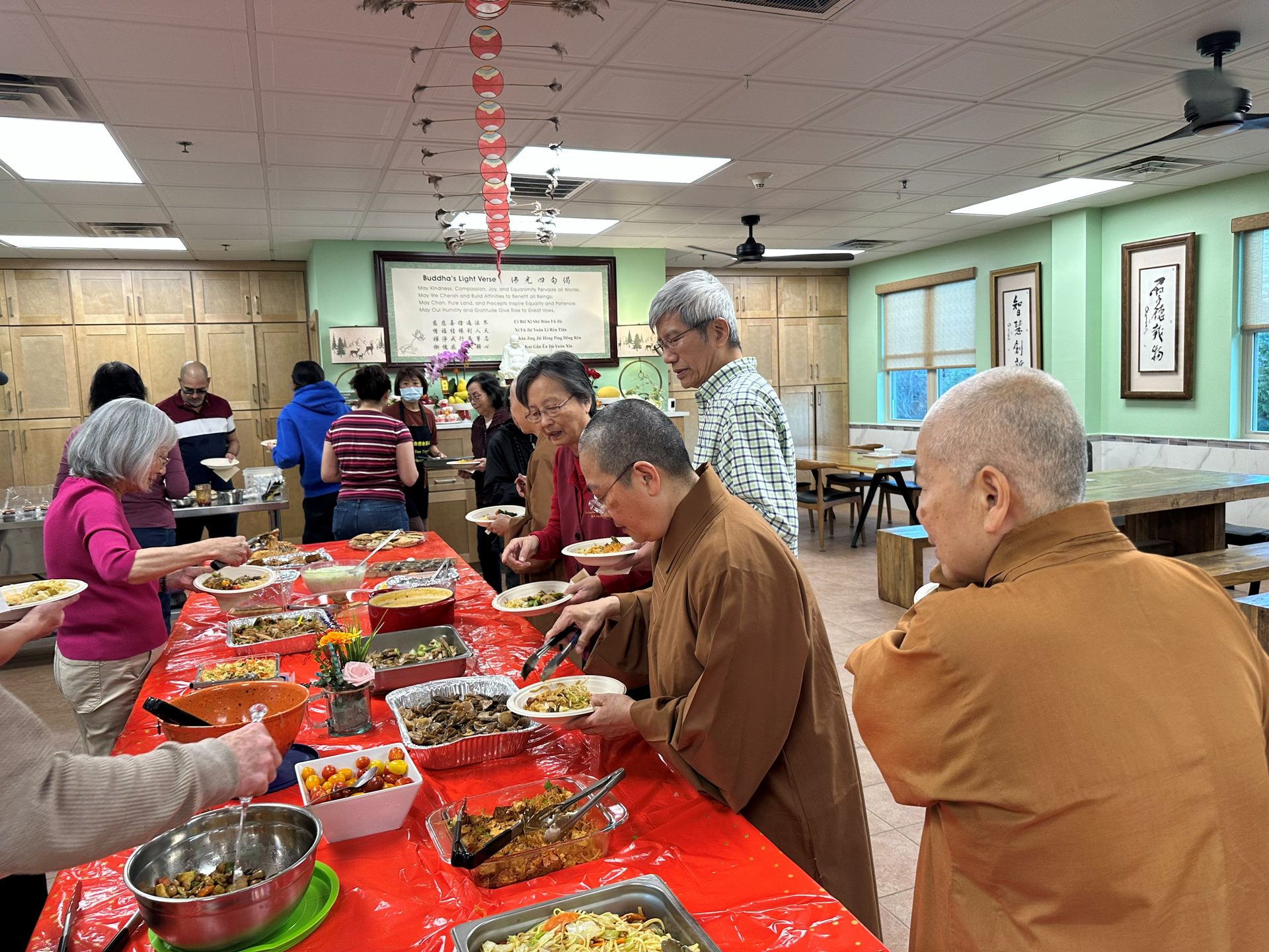 Xiang Yun Temple Community Potluck and Welcoming the Lunar New Year Together