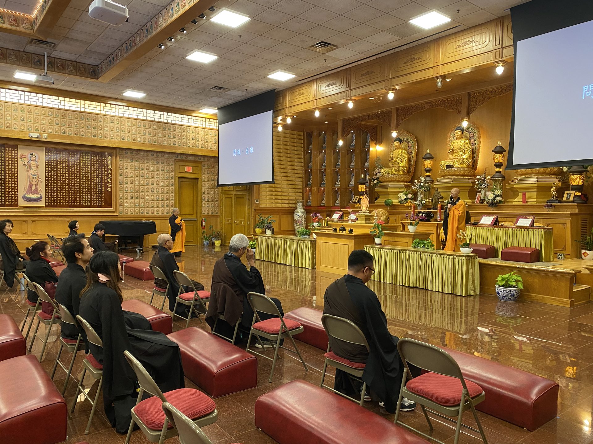 Scripture Transcription Practice at Xiang Yun Temple: Monastics and Devotees Gather to Reflect on Dependent Origination