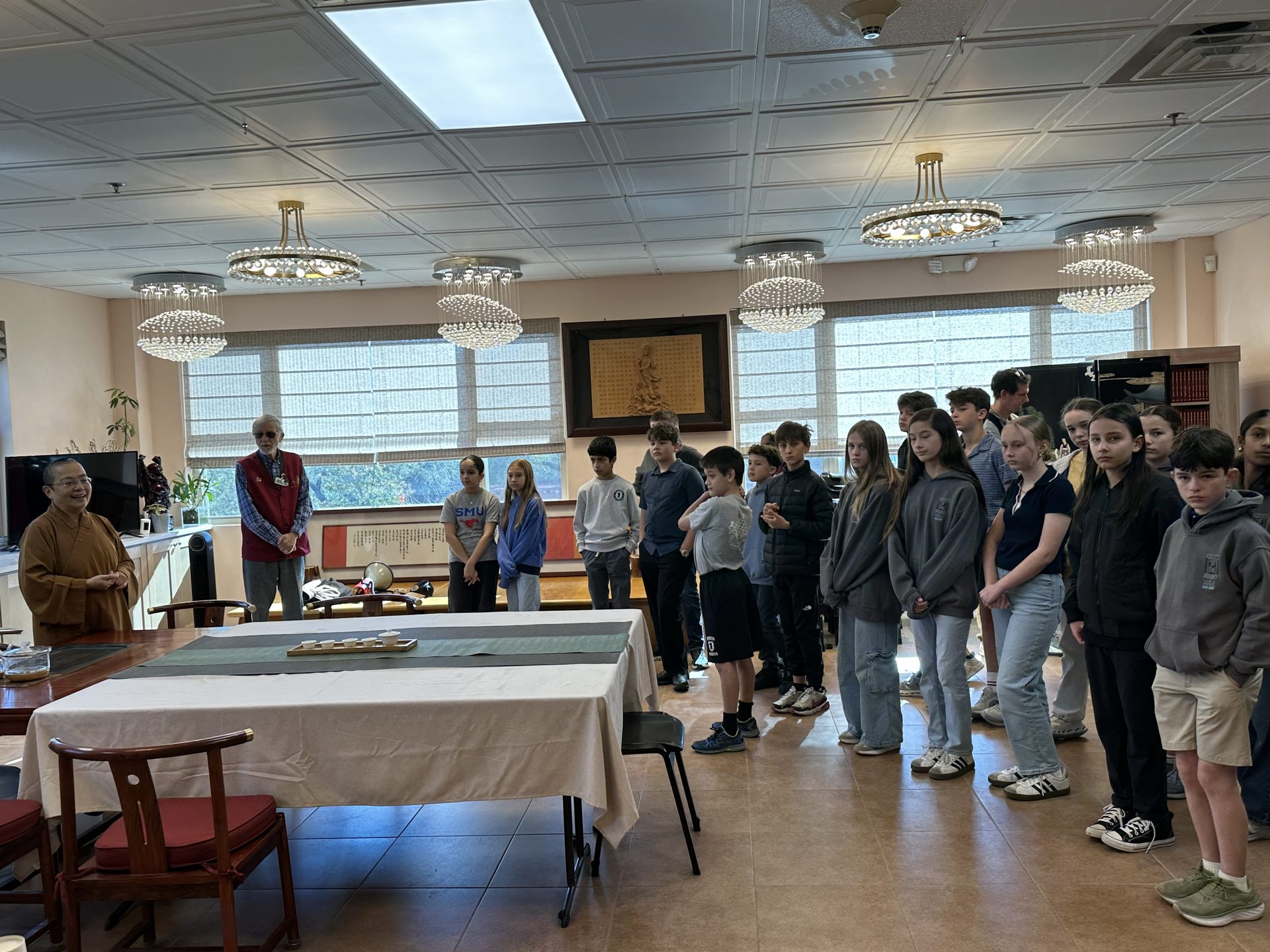 Xiangyun Temple Hosts Paragon Prep Elementary School World Culture Program Visit