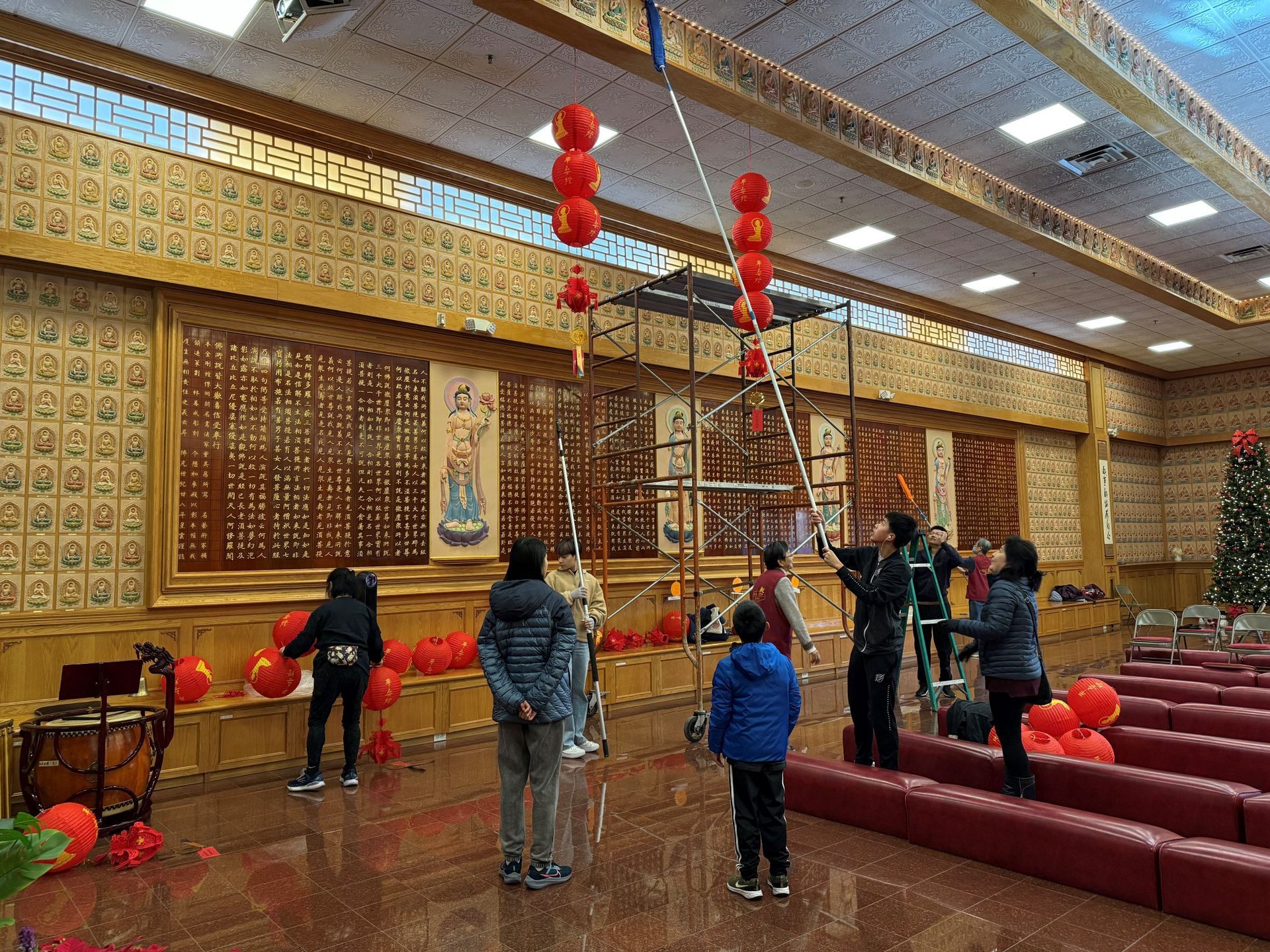 Lanterns Hang High at Austin Xiang Yun Temple: Welcoming the New Year Through Icebreaker Activities