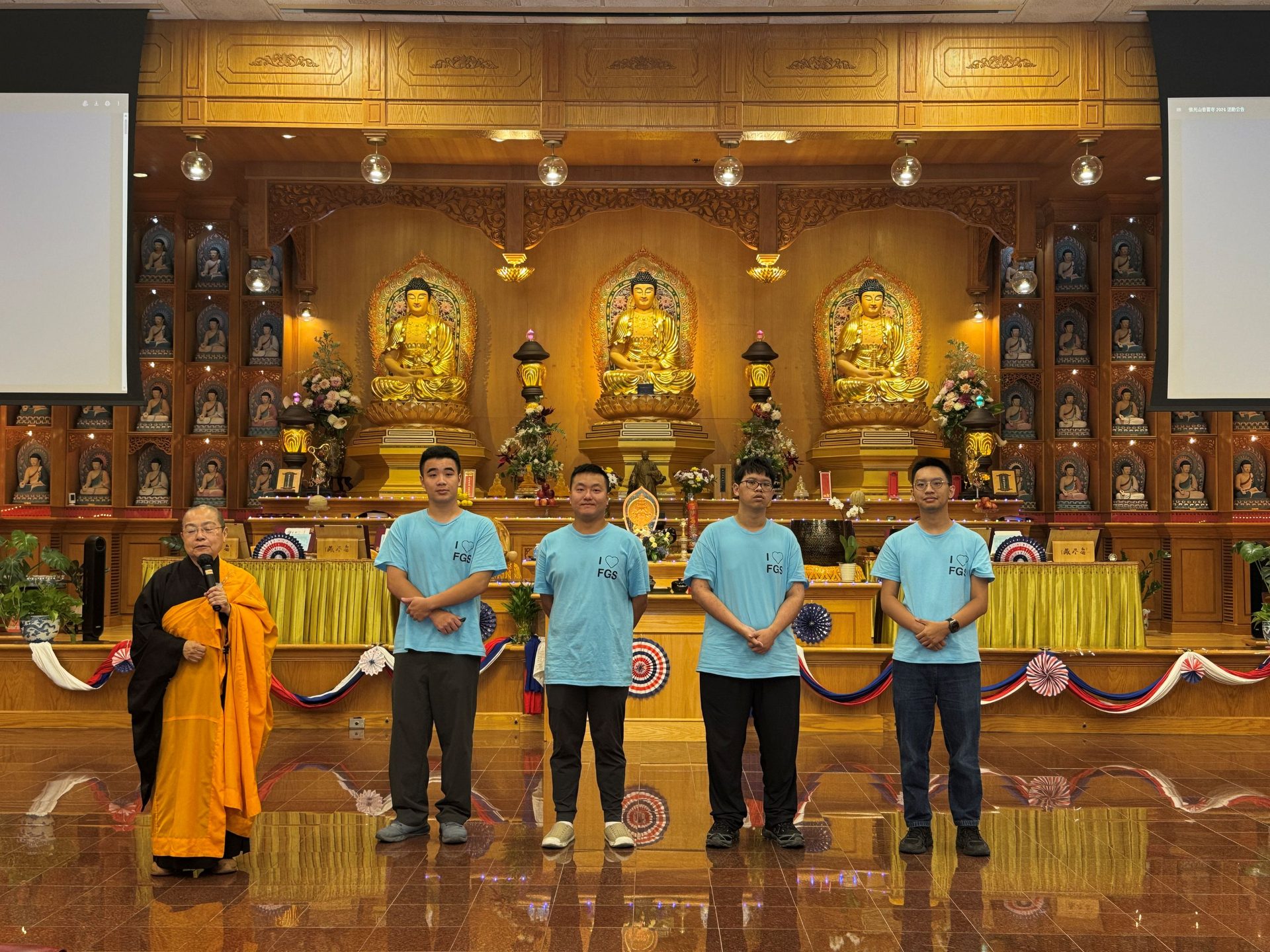 Expanding Global Horizons and Broadening Perspectives: Fo Guang University Students Intern at Xiang Yun Temple in Texas, Deeply Experiencing Buddhism and Multiculturalism