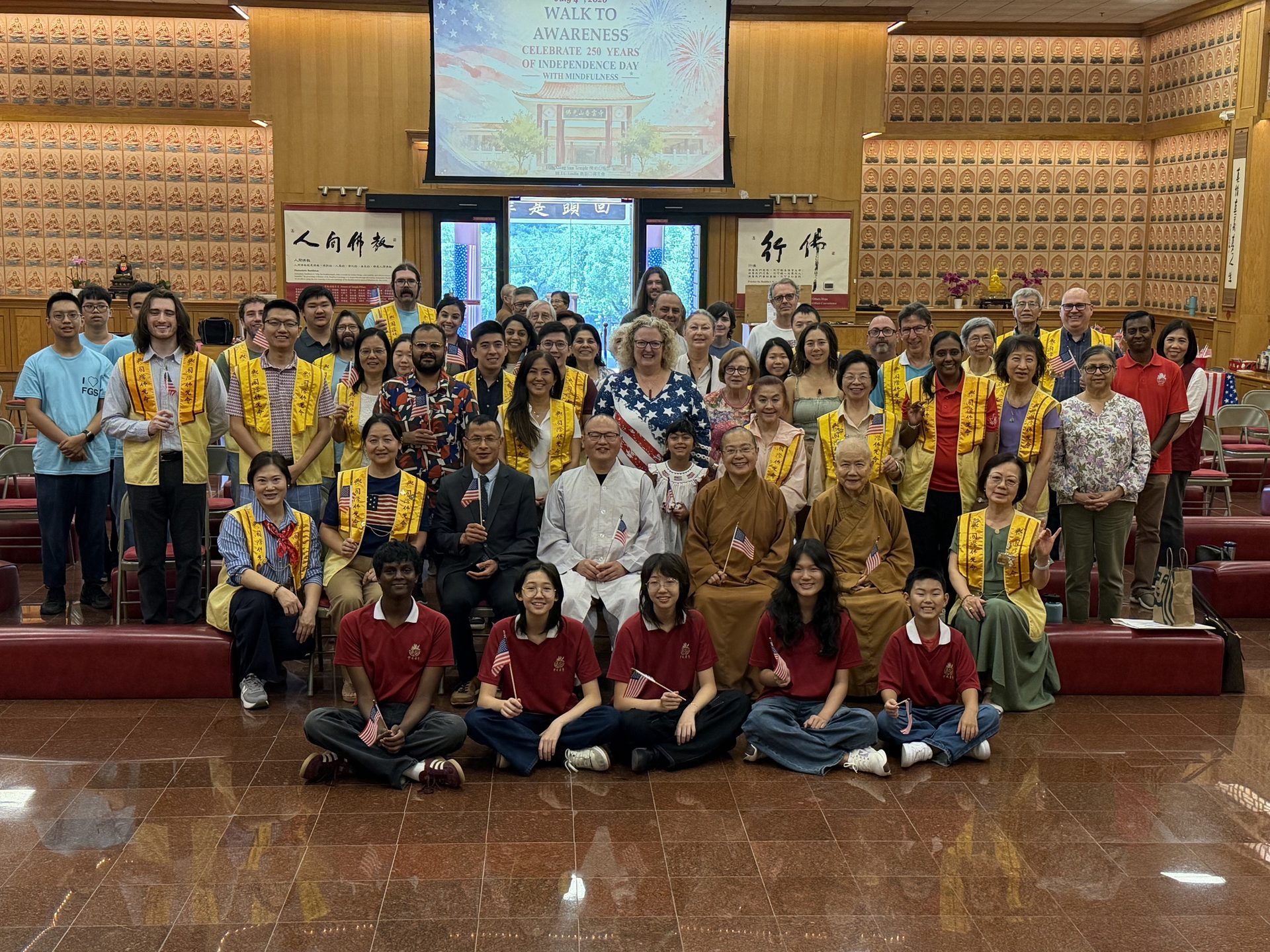 Expanding Global Horizons and Broadening Perspectives: Fo Guang University Students Intern at Xiang Yun Temple in Texas, Deeply Experiencing Buddhism and Multiculturalism
