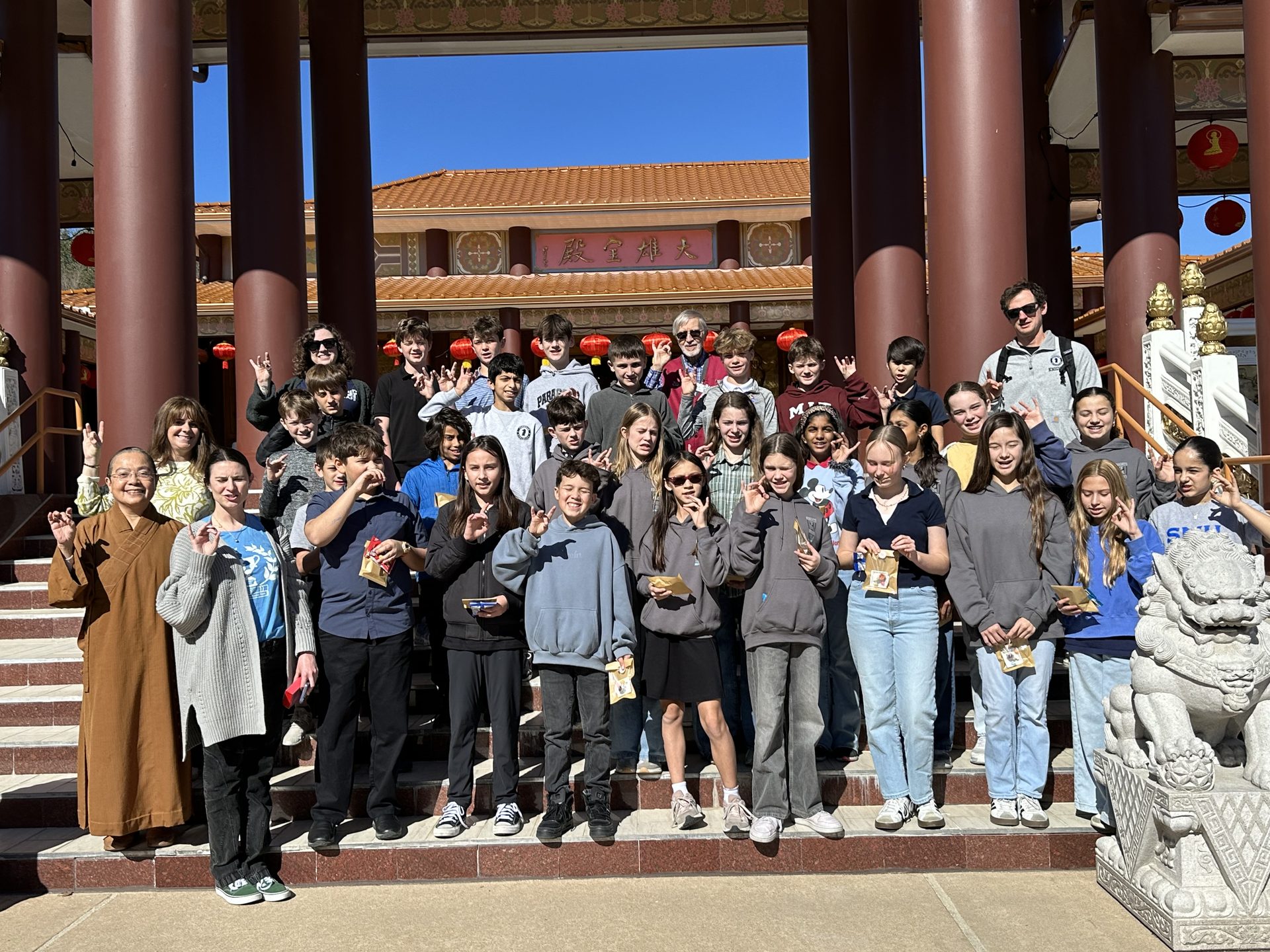 Xiangyun Temple Hosts Paragon Prep Elementary School World Culture Program Visit